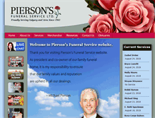Tablet Screenshot of piersons.ca